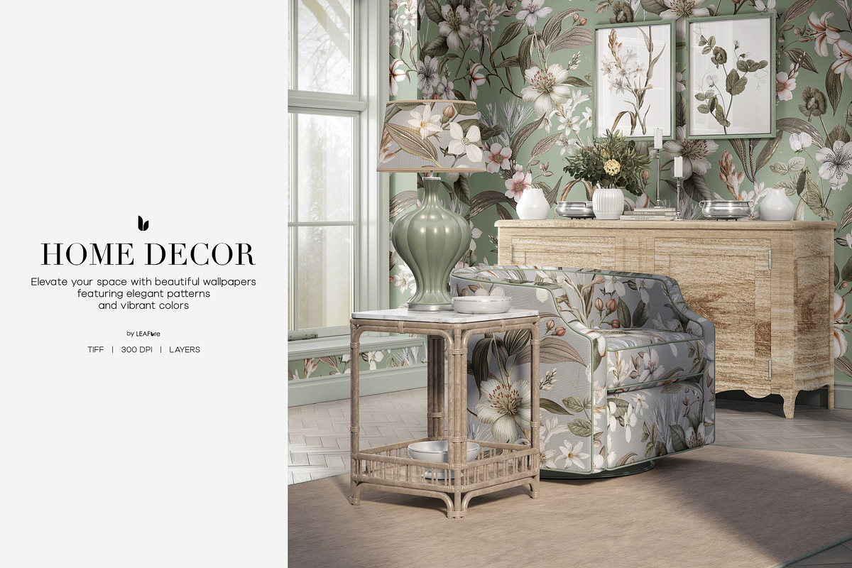 Botania | Botanical Floral Patterns, a Pattern Graphic by LEAFure (Photo 3 of 10)