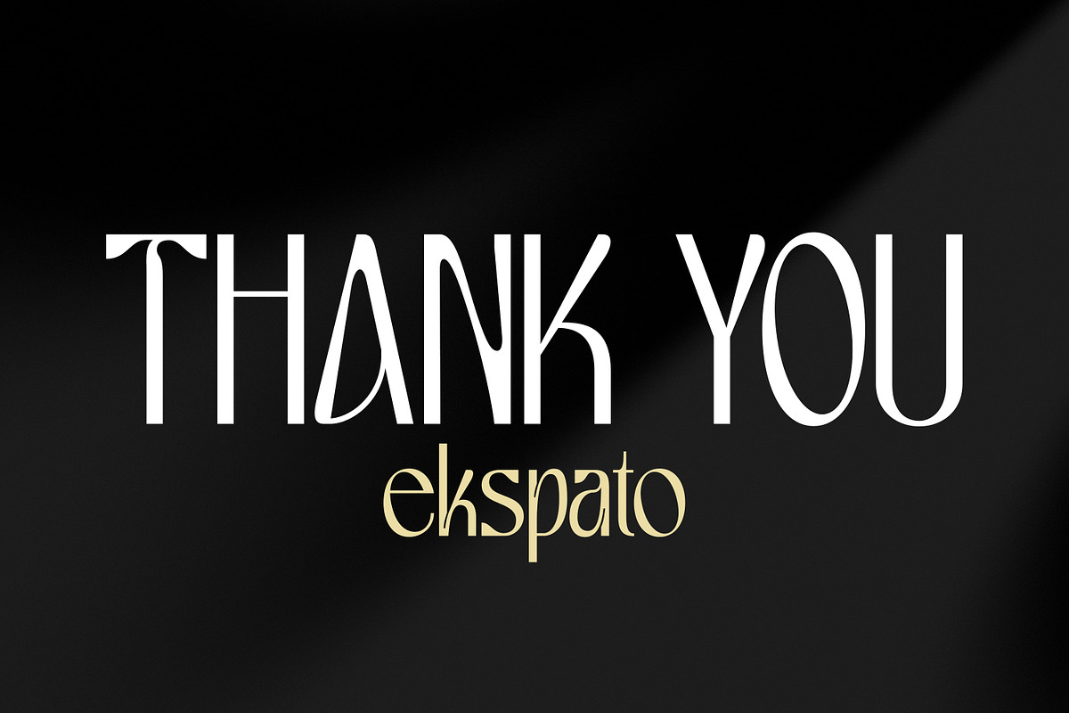 Ekspato Display Font, a Sans Serif Font by Ekahermawan (Photo 12 of 12)