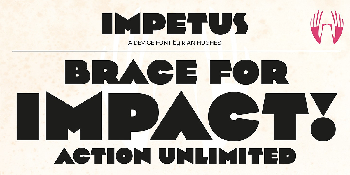 Impetus, a Sans Serif Font by Device (Photo 1 of 6)