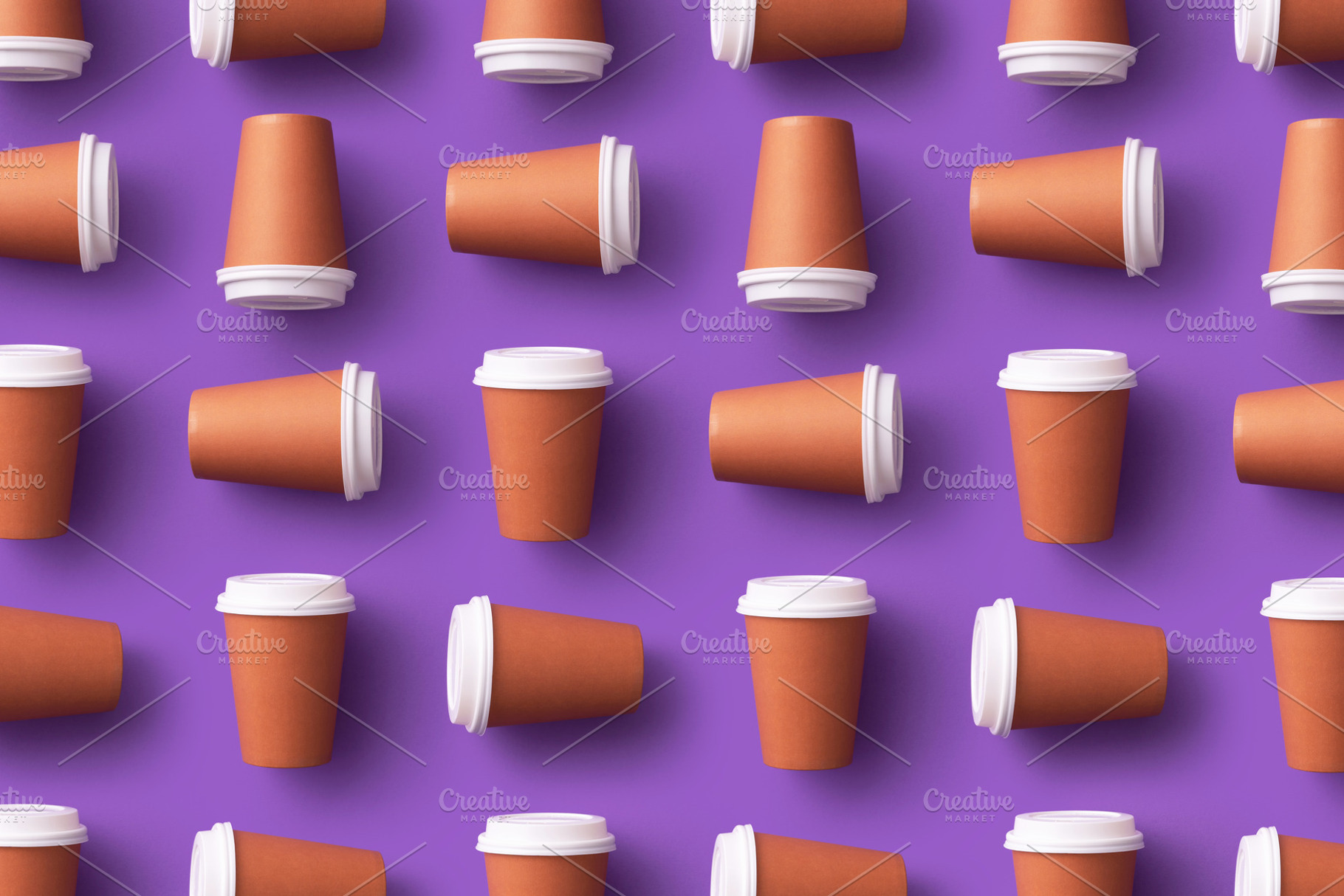 Disposable coffee cups containing disposable, cup, and paper, a Food & Drink Photo by bogdandimages