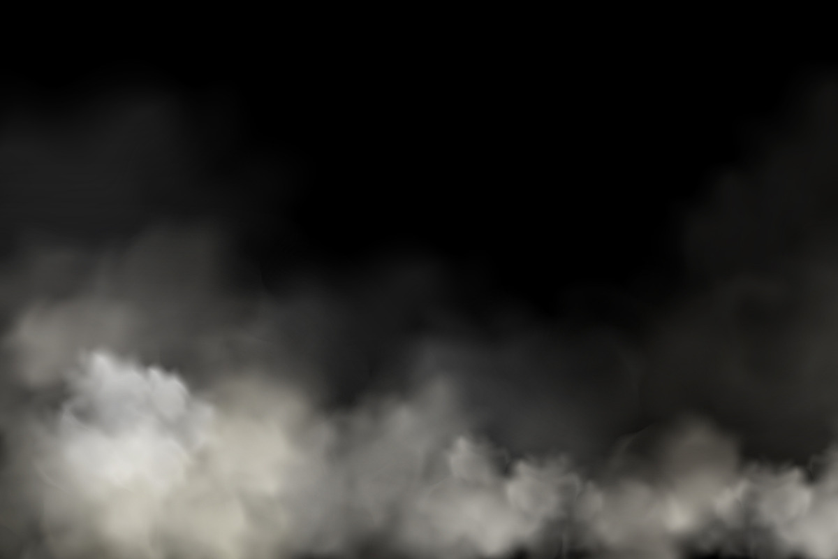 Foggy gray clouds on black, a Texture Illustration by art PVP - market (Photo 3 of 3)