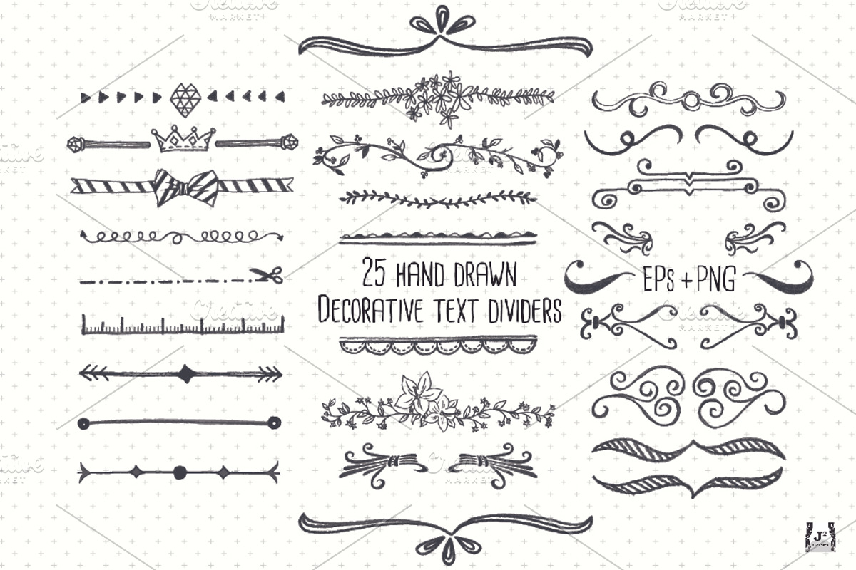 Chalkboard Text Divider Clip Art preview 2