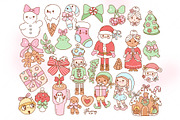 Preppy Coquette Christmas Bundle, a Seasonal Illustration by Huxmay (Thumbnail 3 of 7)