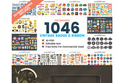 1046 VINTAGE BADGE & RIBBON, a Branding & Logo Template by Toonsteb (Thumbnail 18 of 19)