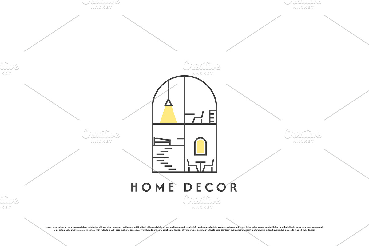Home Decor Property Logo Design, a Branding & Logo Template by Morvana Crew