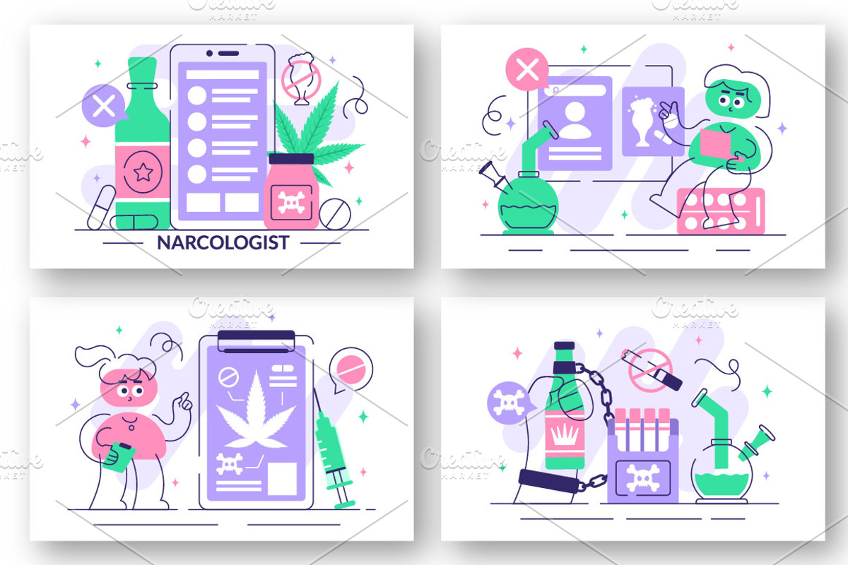 10 Narcologist Vector Illustration, a Healthcare Illustration by denayunebgt (Photo 3 of 4)