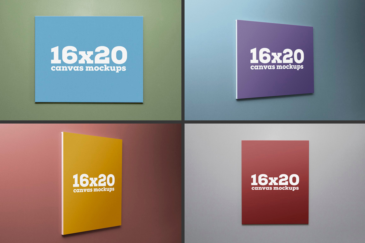 Canvas Mockup Bundle, a Print Template by Saunter Studios (Photo 3 of 5)
