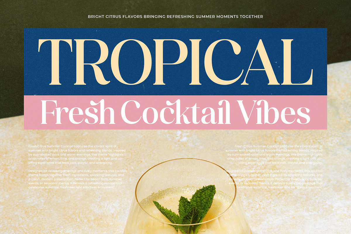 America Nights Modern Serif Font, a Serif Font by timelesstype.co (Photo 14 of 20)