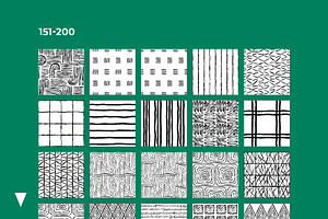 200 Hand Drawn Seamless Patterns