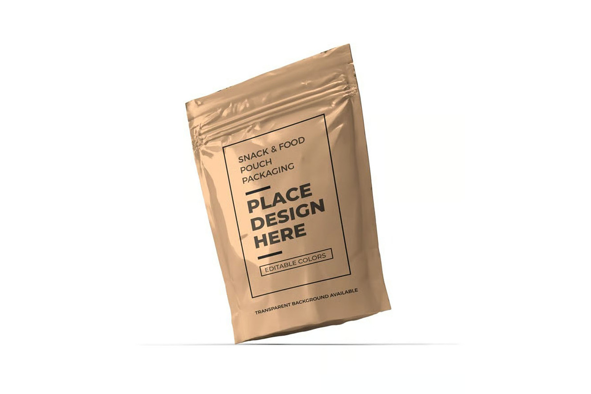 Food Pouch Packaging Mockup Template, a Packaging Mockup by DesignRushMarket (Photo 10 of 11)