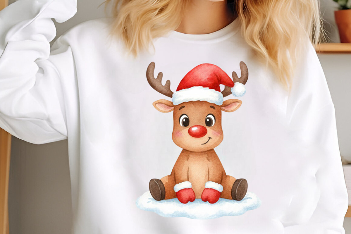 Quirky Funny Christmas Reindeer PNG, an Illustration by SinaCreation (Photo 5 of 7)