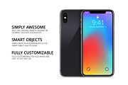 iPhoneX Mockups, an iPhone Mockup by ydlabs (Thumbnail 2 of 5)