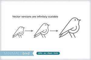 Minimal Bird Icons