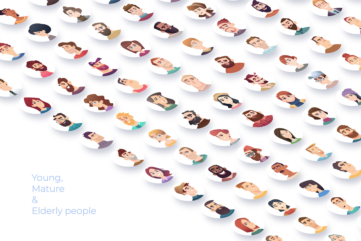 %SALE% -People Avatars Collection, a Work Illustration by VectorVision (Photo 2 of 10)