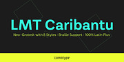 LMT Caribantu, a Sans Serif Font by Lamatype (Thumbnail 1 of 12)