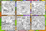 Cozy Halloween Adventures Coloring, a Seasonal Illustration by Design Station (Thumbnail 3 of 4)