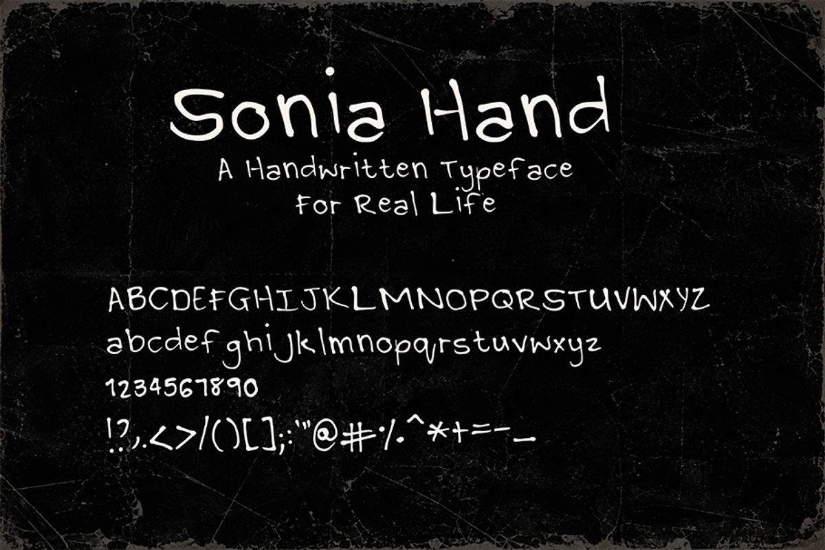 Sonia Hand - Human Handwritten Font, a Handwritten Font by Aurum Creative (Photo 2 of 6)