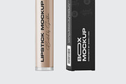 Lipstick Tube with Box Mockup, a Packaging Mockup by _Adroit_ (Thumbnail 5 of 5)