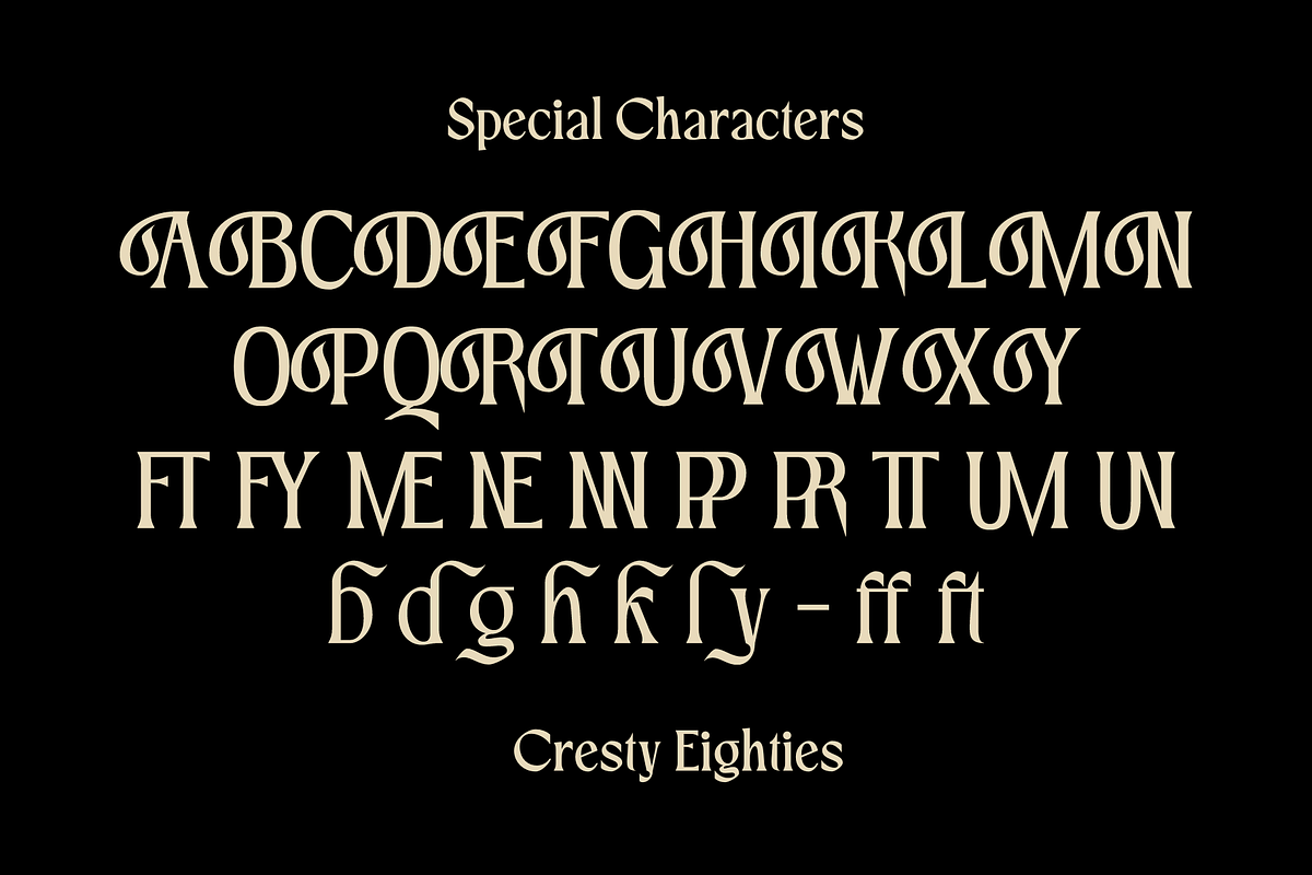 Cresty Eighties - Retro Typeface, a Serif Font by Holyline Design (Photo 10 of 15)