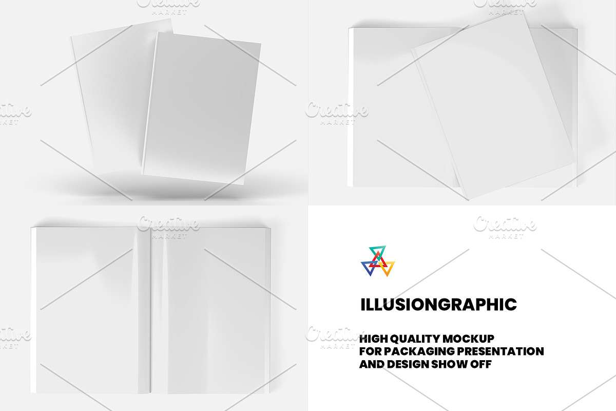Paperback Book Mockup 8x11 inch, a Books & Magazine Mockup by Illusiongraphic (Photo 22 of 26)