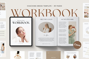 LUCID Coach Workbook Template CANVA, a Print Template by BoldNStudio