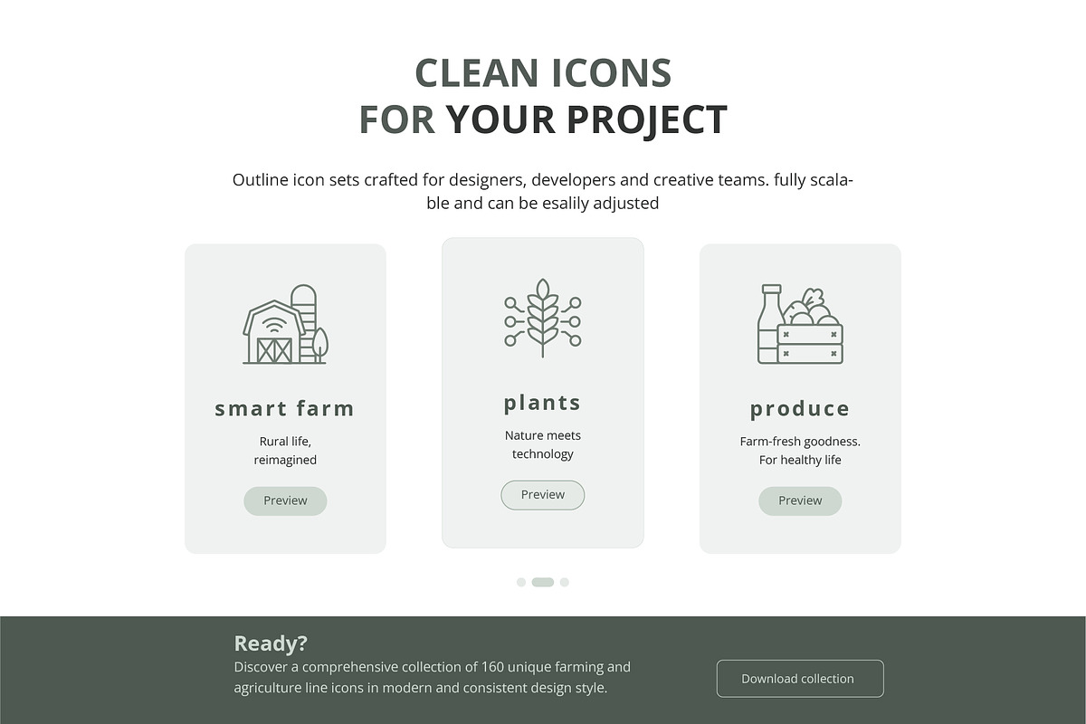 Farming icons collection, an Outline Icon by Bezvershenko (Photo 9 of 9)