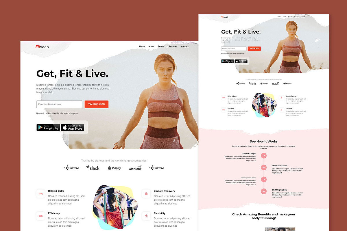 Health Saas Landing Page, a Landing Page Template by K_Srinivas
