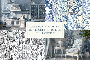 Toile De Jouy Patterns Bundle