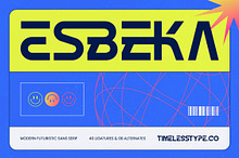 Esbeka Modern Futuristic Sans Serif
