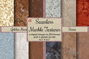 Marble Textures - Golden Muse