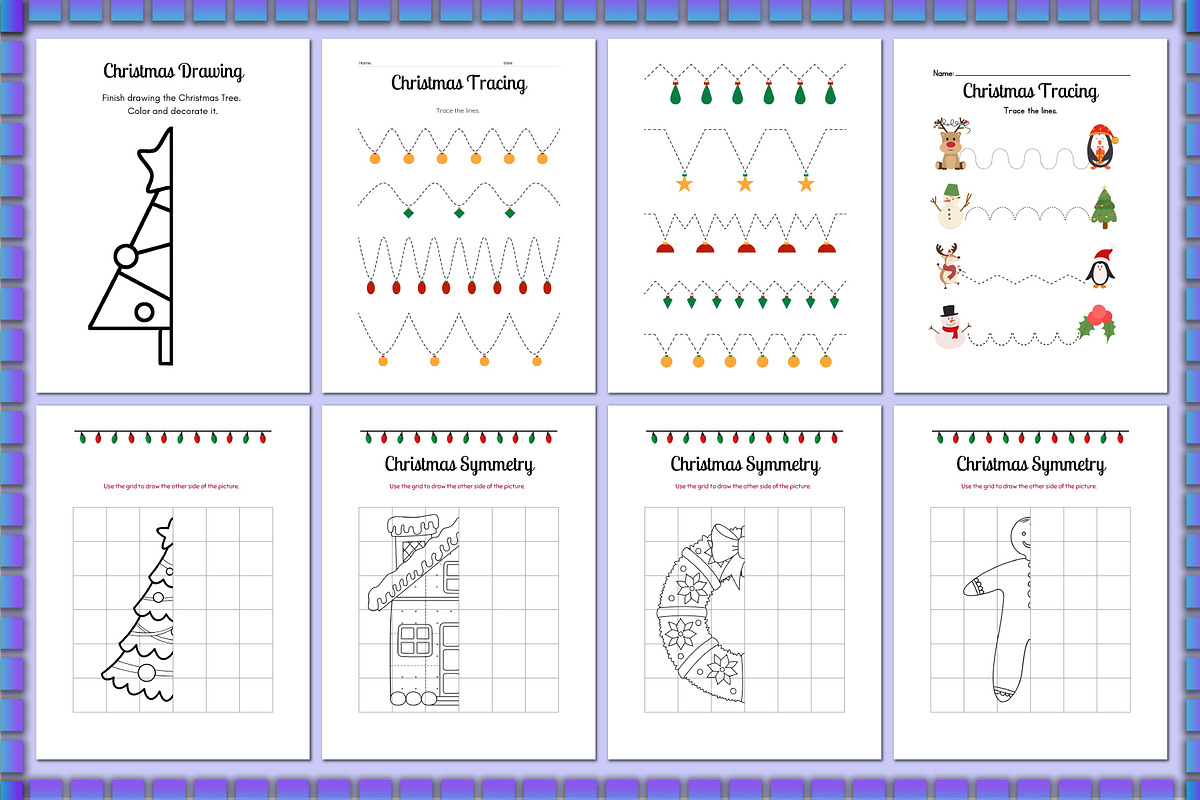 Christmas Activity Book For Kids, a Stationery Template by Shumaya (Photo 4 of 6)