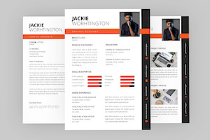 Jackie Graphic Resume Designer