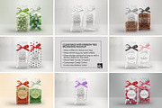 Clear Candy Bags with Ribbon Mockup, a Cups & Container Mockup by INCDesign (Thumbnail 2 of 10)