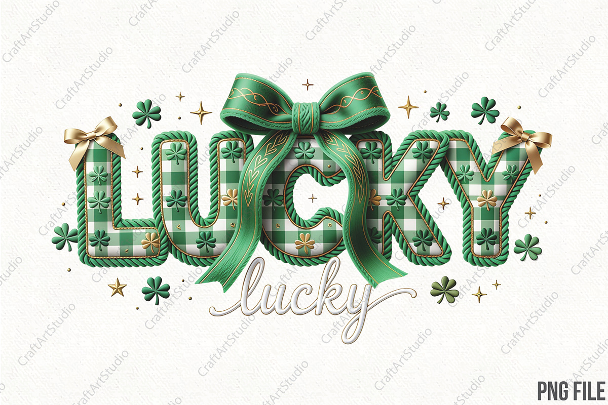 Lucky St. Patrick's Day Png, an Illustration by CraftArtStudio (Photo 1 of 4)