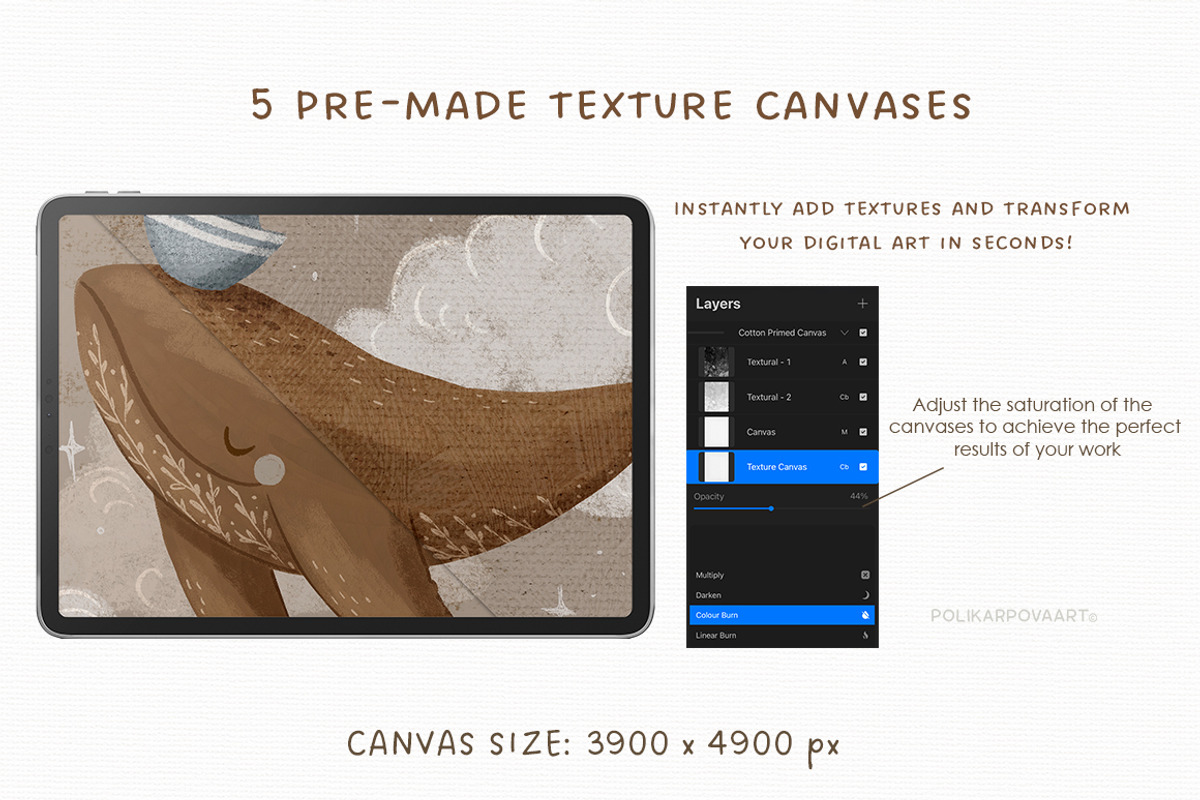 Oil Art - brushes & canvas Procreate, a Brush Add-On by polikarpovaart (Photo 7 of 16)
