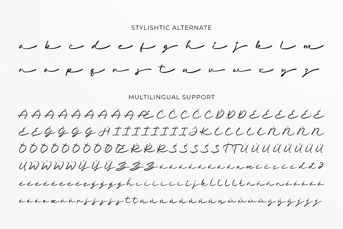 Loving Signature -A Handwritten Font, a Handwritten Font by Ainun Jinan (Photo 8 of 8)