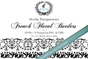 Vintage Floral Border Overlays 2, an Illustration by Le Paper Cafe (Thumbnail 1 of 3)