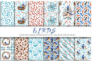 Christmas winter birds watercolor, a Wallpaper Graphic by Artmanata (Thumbnail 9 of 16)