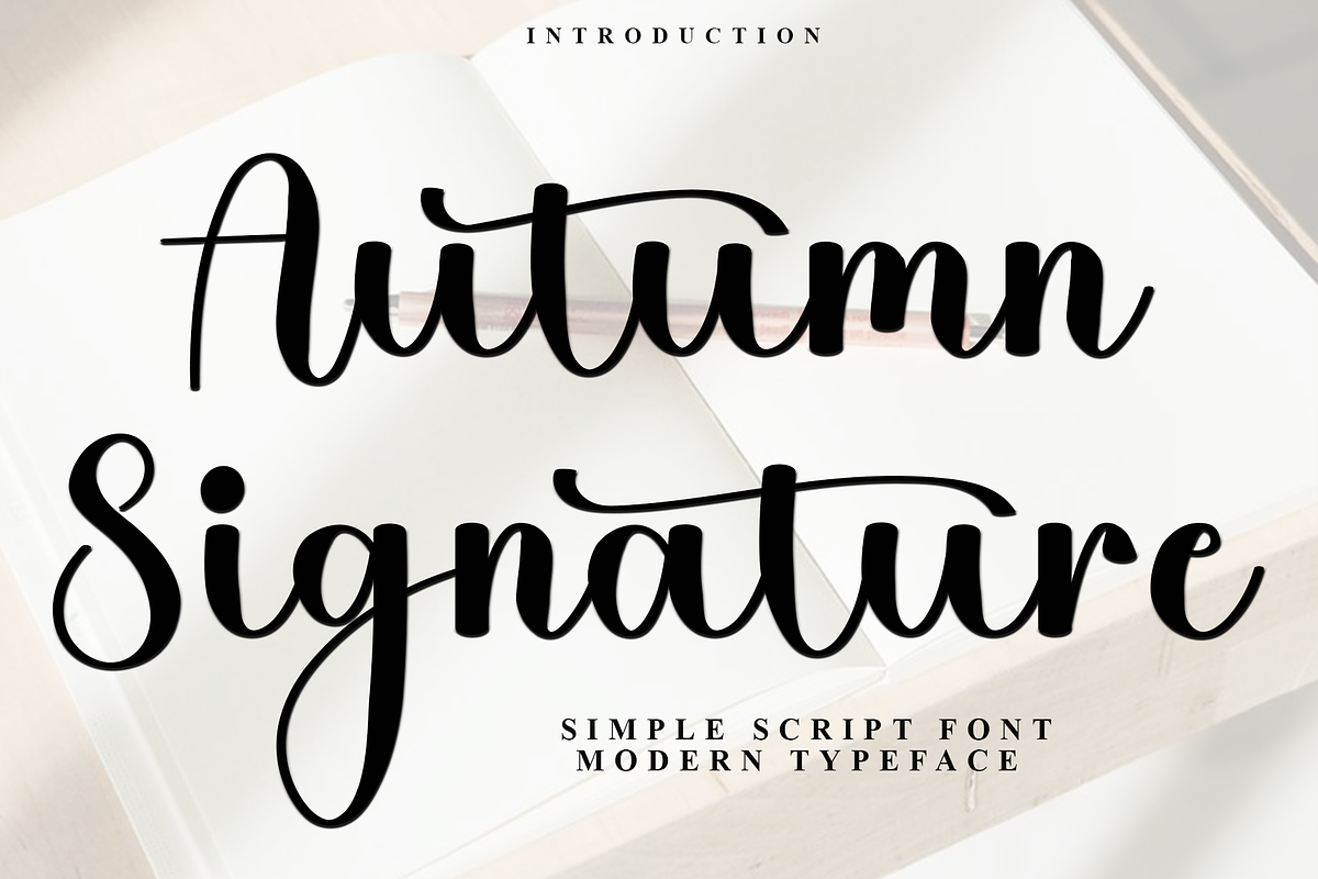 Autumn Signature, a Handwritten Font by FreshTypeINK (Photo 1 of 8)