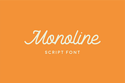 Monoline Script - Font, a Script Font by StephenBradbury (Thumbnail 1 of 10)