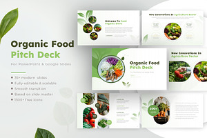 Organic Food Pitch Deck Presentation