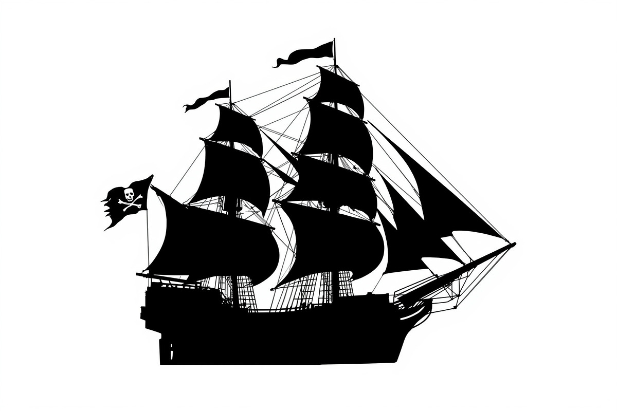 Sailboat, Cargo & Pirate Ship Bundle, an Illustration by hafijul (Photo 8 of 9)