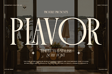 Plavor – Timeless Elegant Serif Font