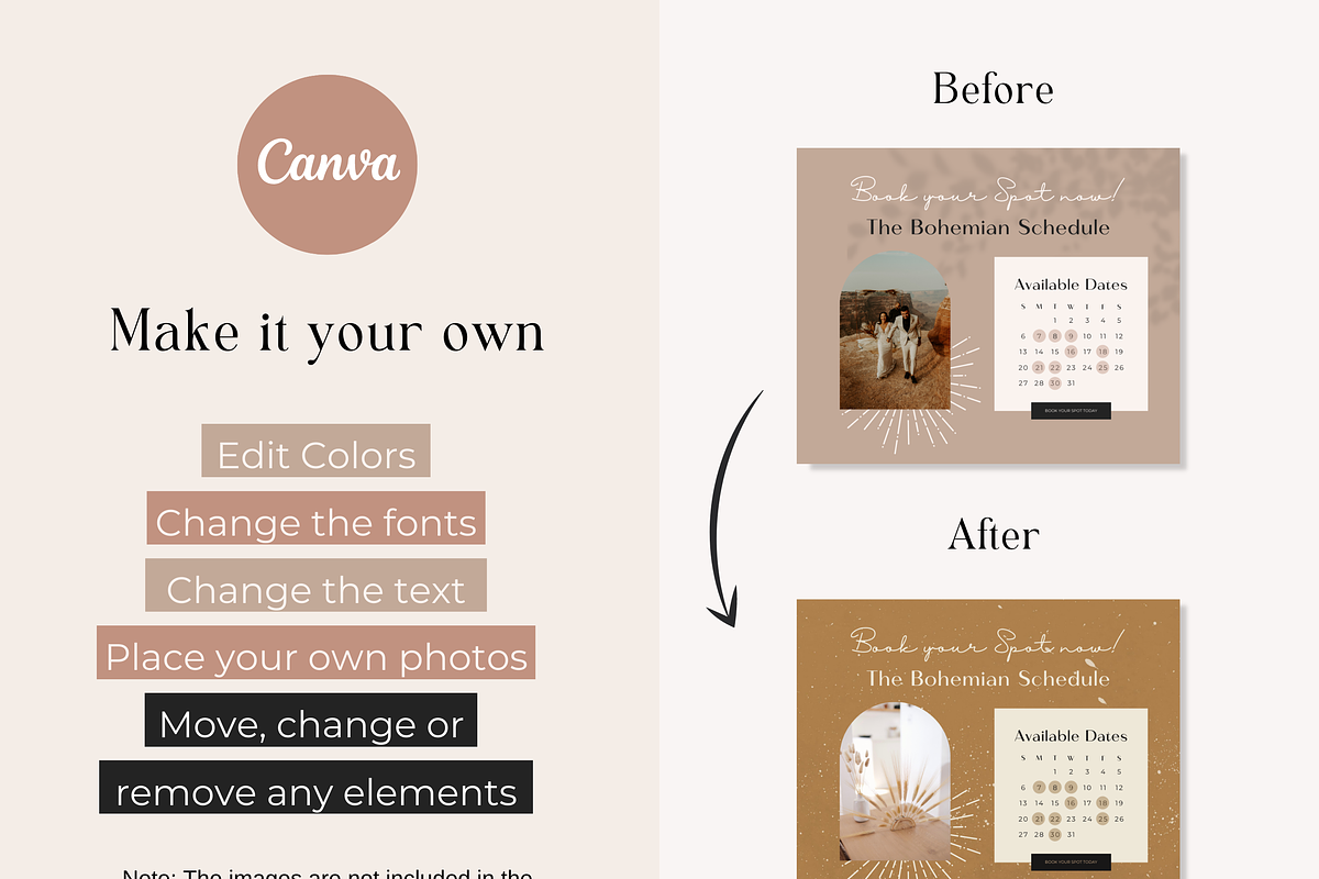 Facebook Post Cover Boho Canva, a Social Media Template by HerstedHertz (Photo 5 of 10)