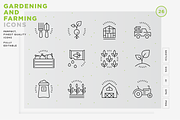 Gardening and Farming icons, an Outline Icon by Vineta Rendon (Thumbnail 1 of 7)