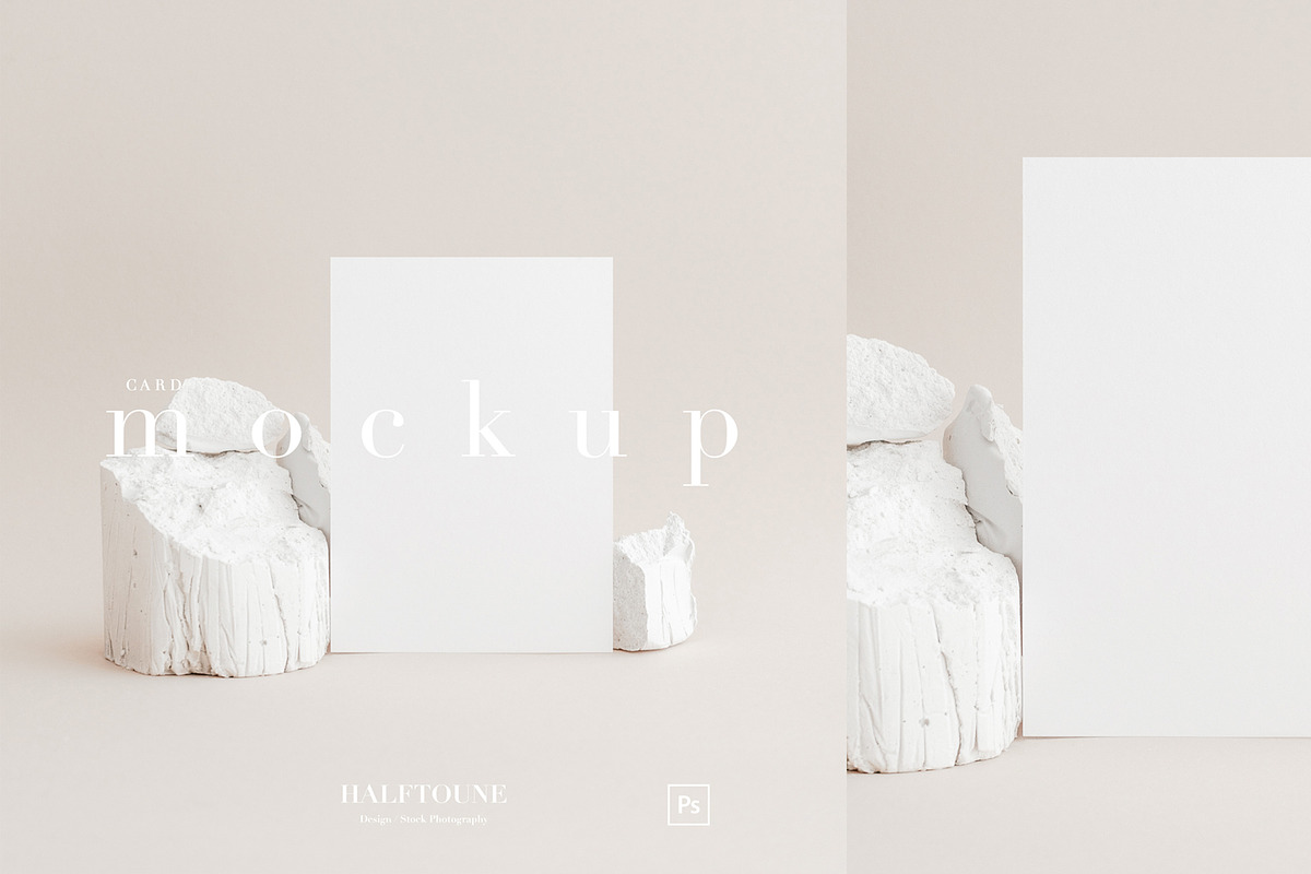 Greeting Card Mockup, Modern Mockup, a Mockup by HALFTOUNE (Photo 1 of 4)