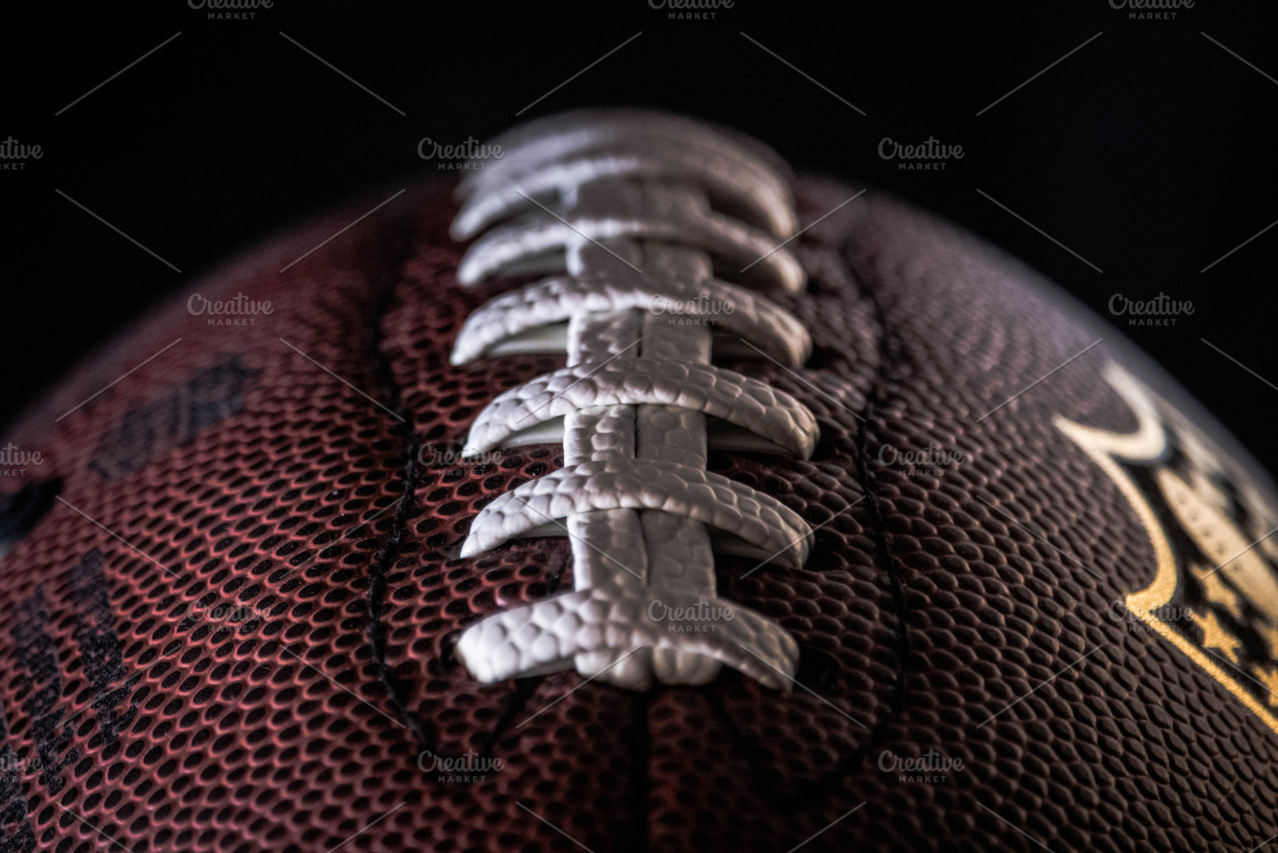 American football stock photograph, a Sports & Recreation Photo by Tortoiseshell Black Shop
