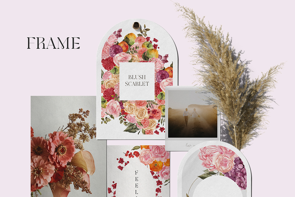 Blush Scarlet. Fall Graphic., an Object Illustration by ma_i_vi (Photo 5 of 11)