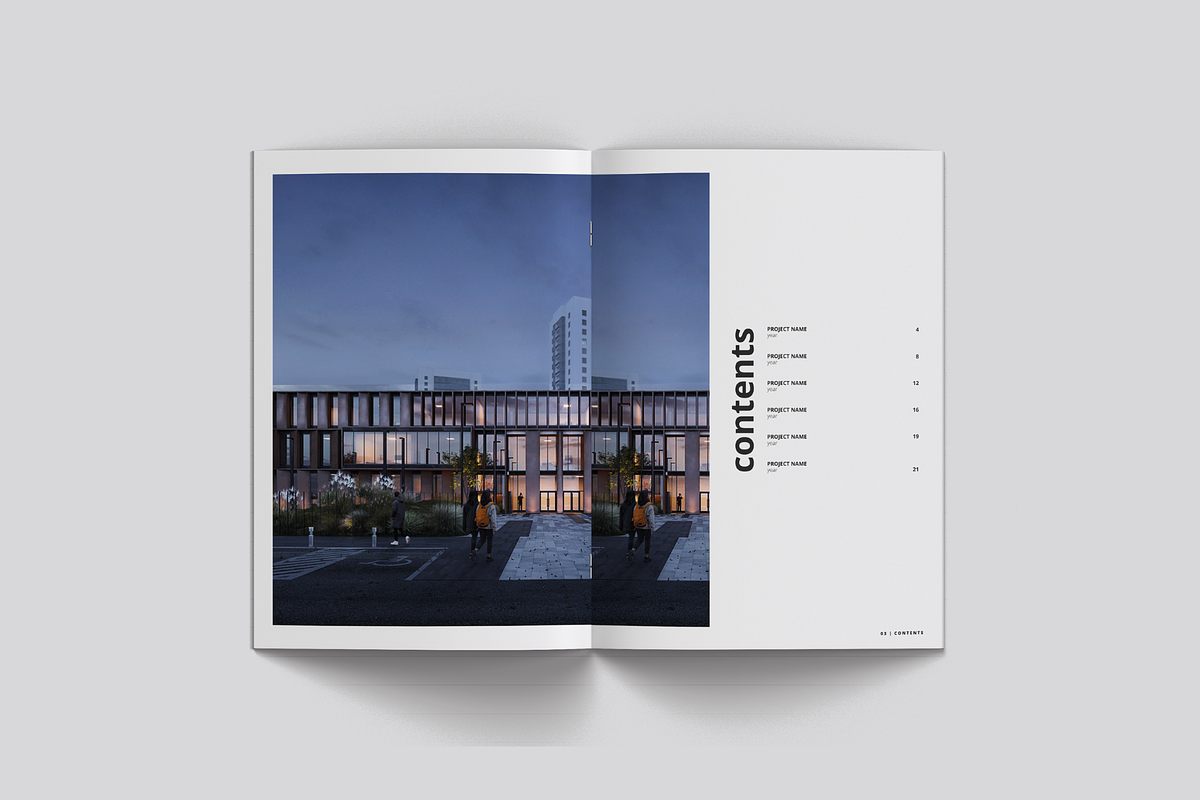 Portfolio Indesign Template, a Brochure Template by yesitisprintable (Photo 2 of 10)