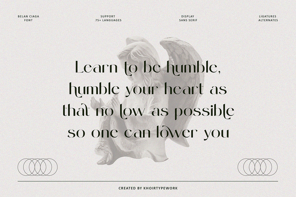 Belanciaga - Modern Sans Serif, a Sans Serif Font by Khoir (Photo 2 of 11)
